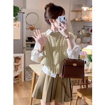 초가을 여성복 차계 유계 코디 원피스 원피스 3종 세트
