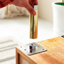 철제 가구다리 받침대, 06.높은봉골드(M32-LG)