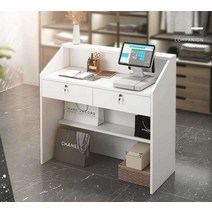 매장 카운터테이블 계산대 안내데스크 미용실 호텔, 라이트 퍼플 60x45x74cm