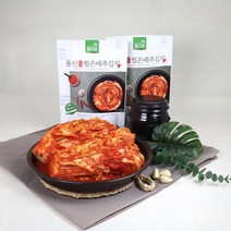 [팜스락] 썰은배추김치 500g 당일택배 전라도 여수 돌산 삼채 라면 맛집 맛김치, 3개, 3개