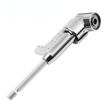 각끌기 드릴비트 105 도 각도 스크루 드라이버 비트 육각 소켓 홀더 어댑터 조정 드릴 터닝 노즐 전기 핸드 툴, [03] long-silver