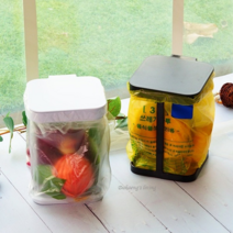 [다행의살림] 와이어 음식물 쓰레기통, 화이트