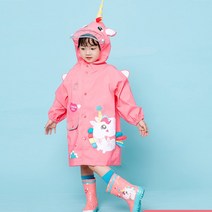the아린 kc인증 유아 우비 유니콘 토끼 샤크 공룡