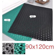 물빠짐 미끄럼방지 야외용 현관고무매트 출입구 실외 실외용 업소매트 외부발판 업소 신발털이 깔판, 90x120 녹색