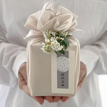 [담은가게] 고급 견과류 답례품, 꽃매듭, 민트, 1개