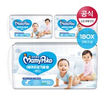 마미포코기저귀 에어핏밴드 중52P(여)x3팩(1B)