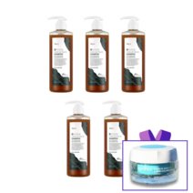 제주온 오가닉 클린 앤 리페어 갈색 샴푸 유기농 탈모 비건 천연 계면활성제 풋귤 로즈마리 녹차 스칼프 두피 각질 모근 머릿결 관리 검은콩 검정콩 400ml, 5개(추가할인+사은품+무료배송)