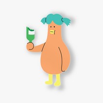 ARTZZIL아찔 빅스티커 꽉몬 깨진병 다꾸 노트북 캐릭터 꾸미기 인테리어 빅데코 대형 귀여운 특이한 리무버블 굿즈 맥북 아이패드 다이어리 캐리어 학용품 제작 문구 팬시 포인트