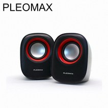 PC 스피커 플레오맥스 2채널 스피커 S5 (블랙)USB전원 JG722