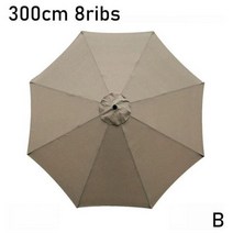 파라솔 천갈이 천교체 교체용 커버 천 3M 교체 8 팔 우산에 대 한 라운드 정원 우산 여러 캐노피 사용할 수있는 적합 색상, 02 B