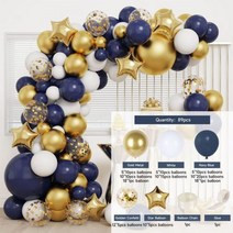 생일 풍선 화환 아치 키트 베이비 샤워 소년 파티 장식 아이 글로브 발론 1 세대 소녀, 89pcs style 17_CHINA | ballon