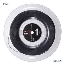 고센 테니스 스트링 G-TOUR1 16 L 125 블랙 220 m롤 TSGT112, 기본