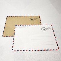우편봉투 -화이트1P 클래식 편지 서류 엽서 사진 포장봉투 우체국 등기