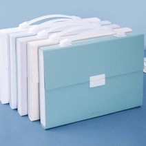 1+1서류보관파일 함 첩 A4 문서 서류 다용도 정부 홀더 화일 영수증 세금 업무용 가방형, 그린계열, 블루계열