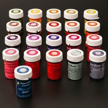 파스텔 크래프트 슈가플레어 Sugarflair Spectral Concentrated Paste Colours 25g 21종, 16 다크 브라운 복층 F (EX-10-116), 1개