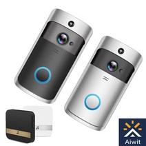 인터폰 비디오폰 v5 smart wifi 무선 비디오 초인종 ac110 220v 18v 500mah 전원 어댑터 eken v5 v7 remote video monitor, 하얀 차임, 우리 플러그