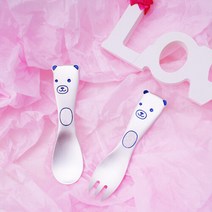 아기 은수저 은포크세트(곰)