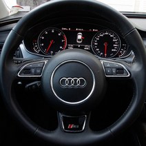 아우디 핸들 튜닝 엠블럼 S SLINE RS 포인트 뱃지, 09.S7, A TYPE(CARBON BADGE)