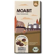 독일직구 MOABIT 커피와 스위트우드 자연유래 초콜릿/공정무역타운 파트 초콜릿/나이스 케이크 (1보드 75g), 상세참조, 수량