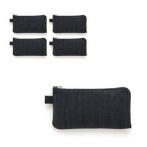 무인양품 MUJI 데님 펜 케이스 4550002072230, 5개