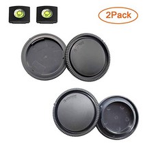Front Body Cap + Rear Lens Cap Cover for Sony Alpha E Mount A6600 A6500 A6400 A6300 A6100 A6000 A510, 1