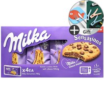 밀카 센세이션 쿠키 182g x 4개 + 사은품 랜덤 증정 수입 초콜릿 초코 과자 간식, 1개
