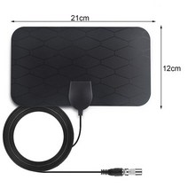 지상파안테나 실내 DMB UHD TV 수신기 HDTV 디지털 안테나 4 k, 1.Black