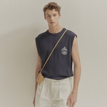 [NOHANT] MARINE LOGO SLEEVELESS NAVY