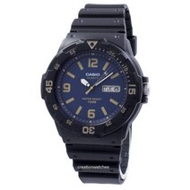 Casio 카시오 청소년 다이버 아날로그 쿼츠 MRW-200H-2B3V MRW200H-2B3V 남성용 시계
