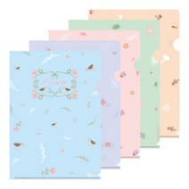 CM L Holder 엘홀더 화일 A4 10매입 다양한 디자인 패턴 문서정리 서류정리 보관, C.캐릭터05_오징어