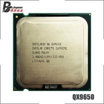 CPU 데스크탑 인텔-코어 2 익스트림 QX9650 3.0 GHz 쿼드코어 CPU 프로세서 L2 = 12M 1333 LGA 775, 한개옵션0