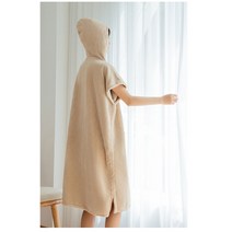 샤워가운 목욕타올 입는 바스 대형 수건 비치 원피스, 연핑, 1개