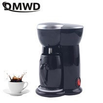 가정용커피머신 소형 캡슐 미니 자동머신 휴대용 Dmwd 140ml 미니 아메리칸 커피, 110v
