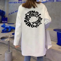 간절기 봄신상 FW 아이디티 여성 오버핏 기모 롱 티셔츠 옆트임 루즈핏 박시 빅사이즈 롱티셔츠 기모티