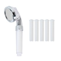홈다움 3단조절 힐링스파 안심필터 샤워기 + 교체용 필터 5개입, 1세트