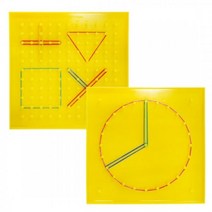 pdg# 7000 기하판 ( 지오보드 ) 큰솔스토밍 양면 11핀 원형24핀 만들기 재료 미술 공예