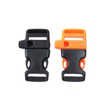 캠핑 악세서리 2pcs 측면 릴리스 버클 휘파람 스크레이퍼 낙하산 paracord 팔찌 액세서리 야외 캠프 배낭 생존 키트 장비, 주황색