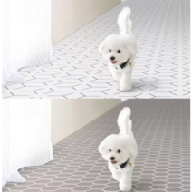 펫노리터 애견매트 고양이 강아지 미끄럼방지매트 논슬립 PVC매트 1m, 방안가득 그레이빛