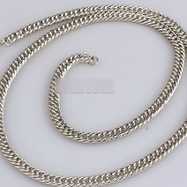 셀럽하우스 스트리트 스타일 다이킨체인 힙합목걸이-화이트OC