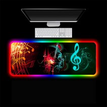 led 가정용 테블릿 그림패드 페인팅 그림 웹툰 태블릿 글씨 뮤지컬 노트 게임 마우스 패드, 03 RGB 350X900X4MM