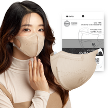 시노텍스 ePTFE 완벽한 숨쉬기편한 프리미엄 마스크 컬러 골라담기 10매, 베이지초등학생용(SS) 10매