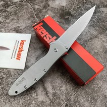 Kershaw 3655 접이식 전술 EDC 나이프 도구 8Cr17MOV 블레이드 캠핑 자기 방어 포켓 주방 과일 커터, [02] KS1660 White Blade