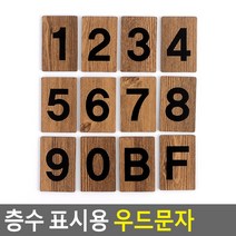 골든트리 아트사인 층수 표시용 엔티크 숫자 우드문자 이니셜 디자인, 3