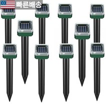 [Wyewye 정품] 잔디밭용 두더지 퇴치제 10개 팩 태양열 퇴치 소닉 고퍼 들쥐 체이서 억제 스파이크 설치류 초음파 해충 방제 야외 마당 잔디에서 두더지를 방지 570110
