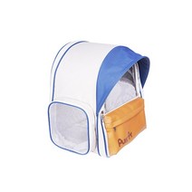 대용량 야외 고양이 가방 학교 애완 동물 배낭 케이지 개 기저귀 용품, 01 Blue and White L