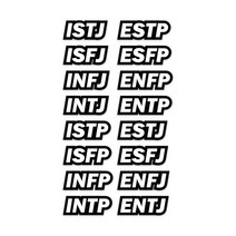 세나 블루투스 50S 데칼 스티커 모음, MBTI 스티커 ISFJ