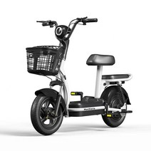 MONTHERIA 전기자전거 48V 고성능 가성비 배달 출퇴근 전기스쿠터 A598-30, 12Ah/30km, 블랙