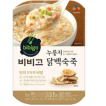 CJ (용기형)비비고 누룽지닭백숙죽 280g, 7개