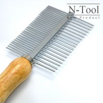 엔툴 양모미트 관리브러쉬 양모전용 관리빗