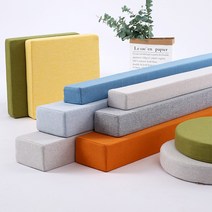 SKANDSALO 침대틈새쿠션 린넨 틈새쿠션 틈막이 침대 사이, 길이 200cm 블루